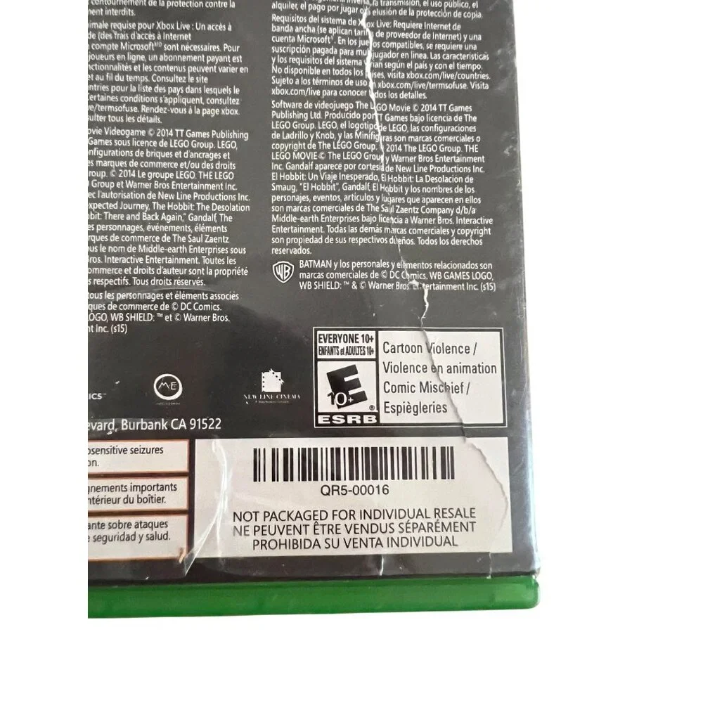 The Lego Movie Videogame For Xbox One With Case